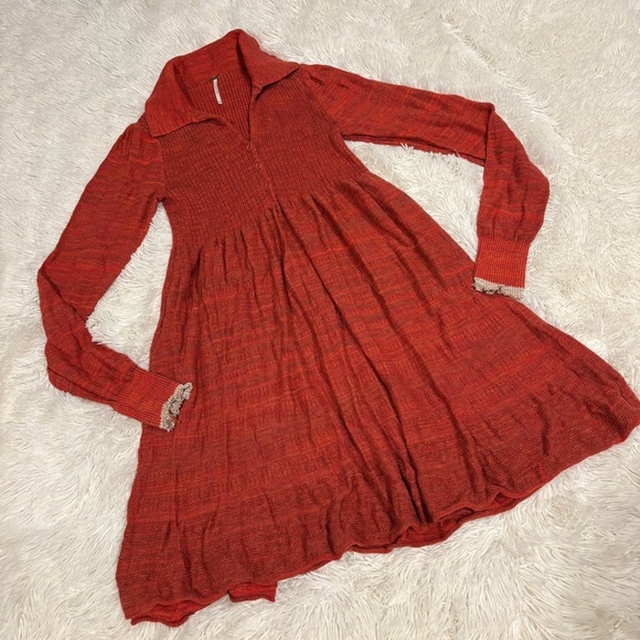 Free People Rain or Shine Space Dyed Dress Woman’s Size XS - Picture 4 of 14